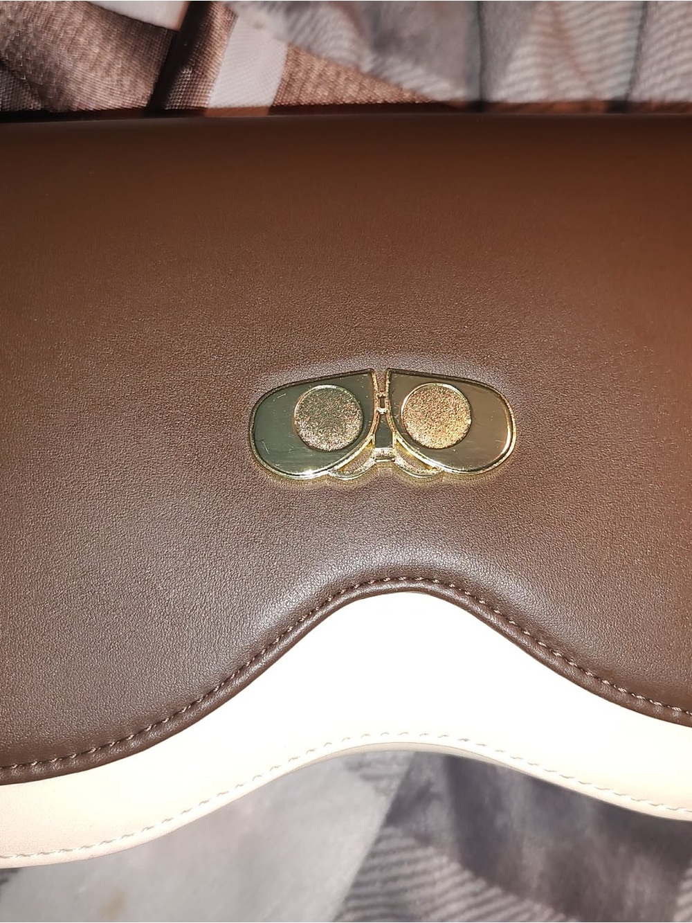 Brown and Cream Women’s Leather crossbody Bag wall e loungefly